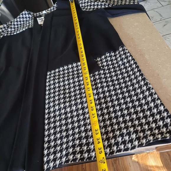 NWT Cato Open Front Houndstooth Black  & White Cardigan Womens Plus size 22/24 - Picture 12 of 12